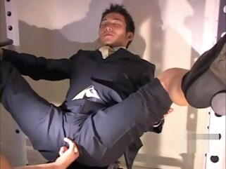 gay blowjob Suit man is cum squirt by blowjob.n cum injection to maked suit hole(cd) gay asian gay cumshot