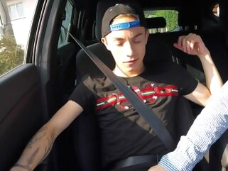 gays Hitchhiker - Handjob in the Car fetish hd gays